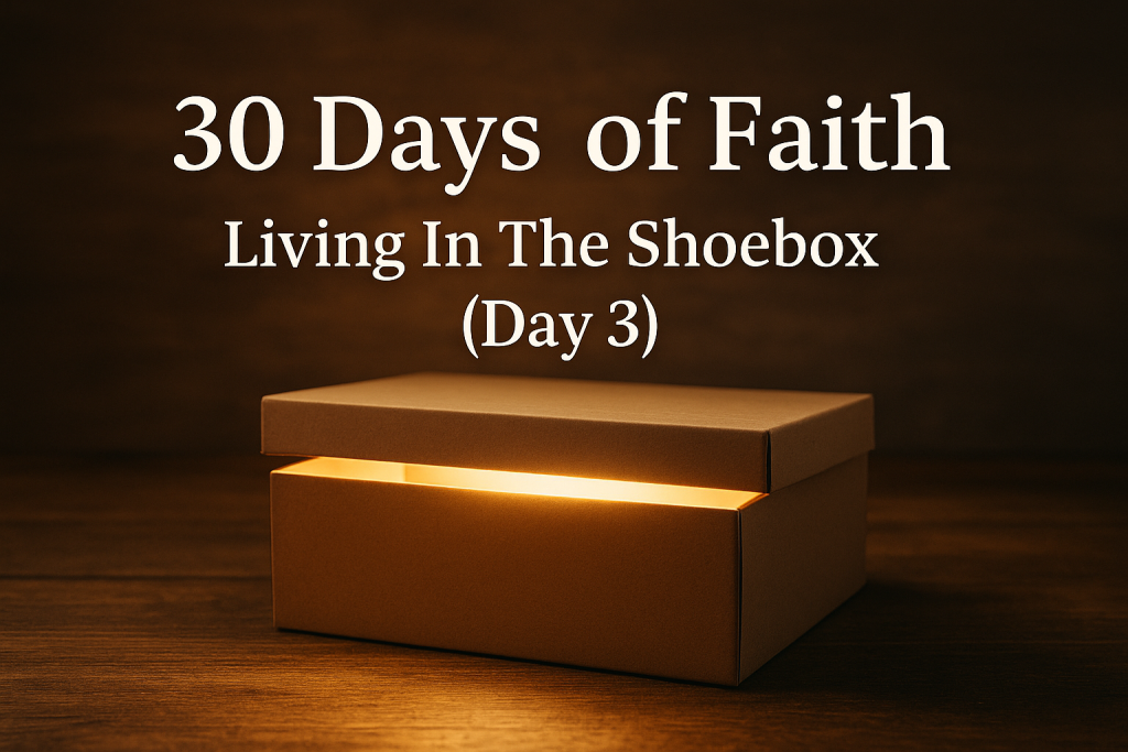 30 Days of Faith Living In The Shoebox (Day 3)